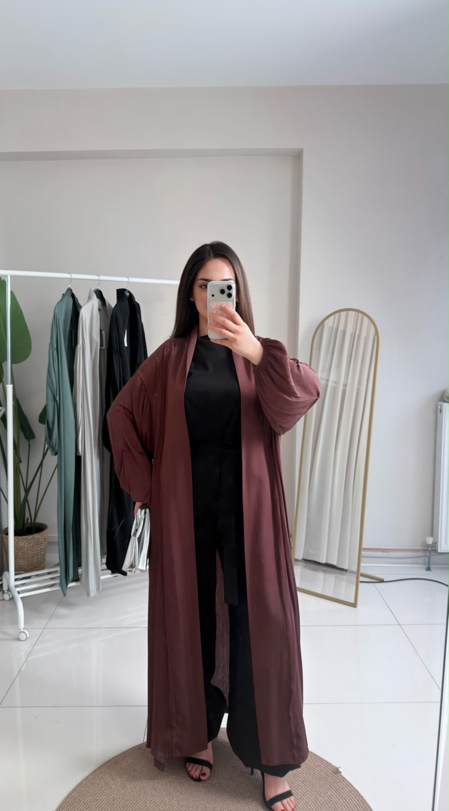 KOLLARI BÜZGÜLÜ CUPRA KAFTAN