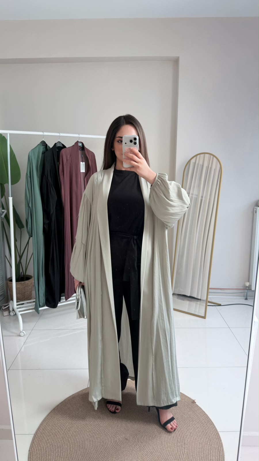 KOLLARI BÜZGÜLÜ CUPRA KAFTAN