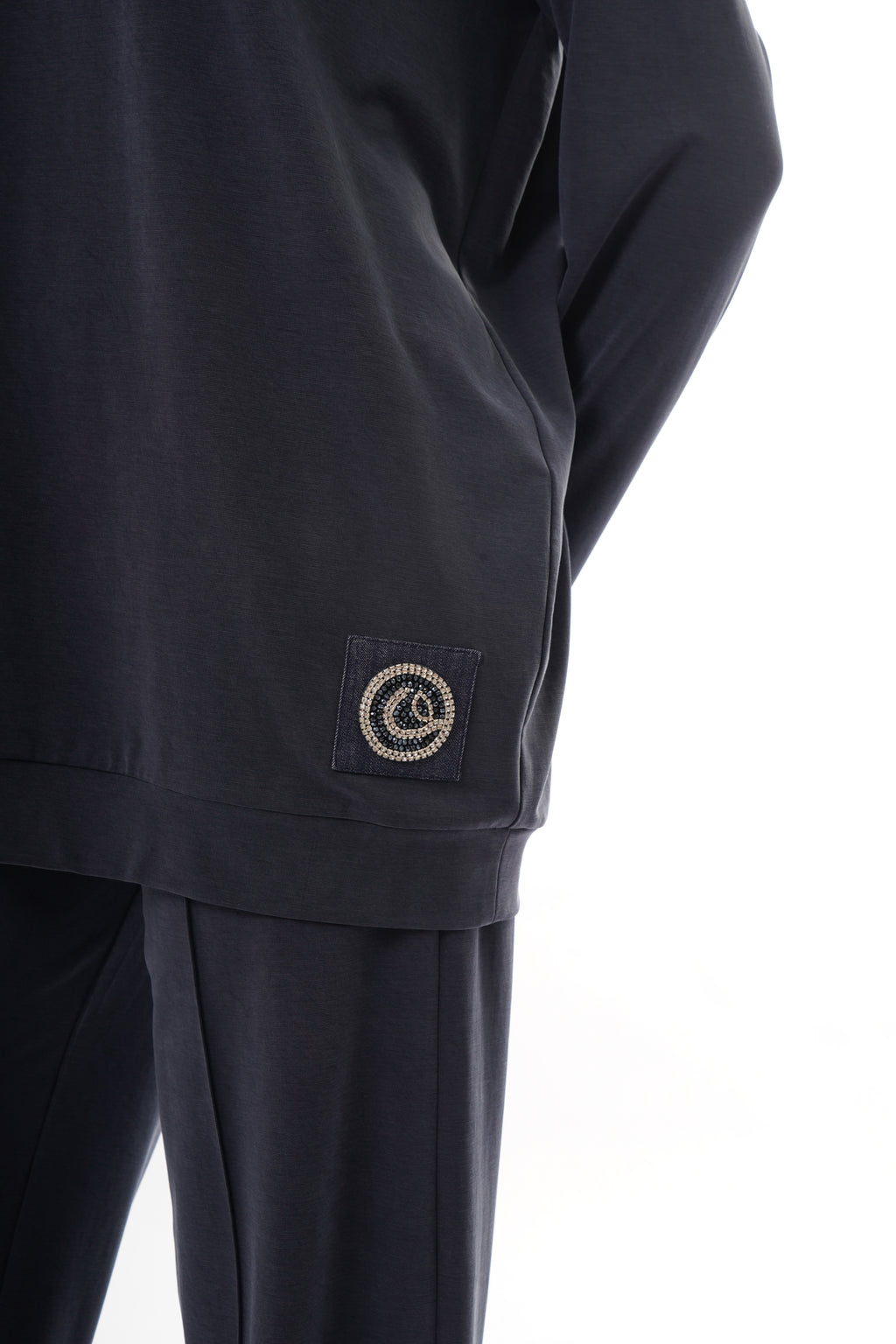 LOGO İŞLEMELİ SWEATSHIRT