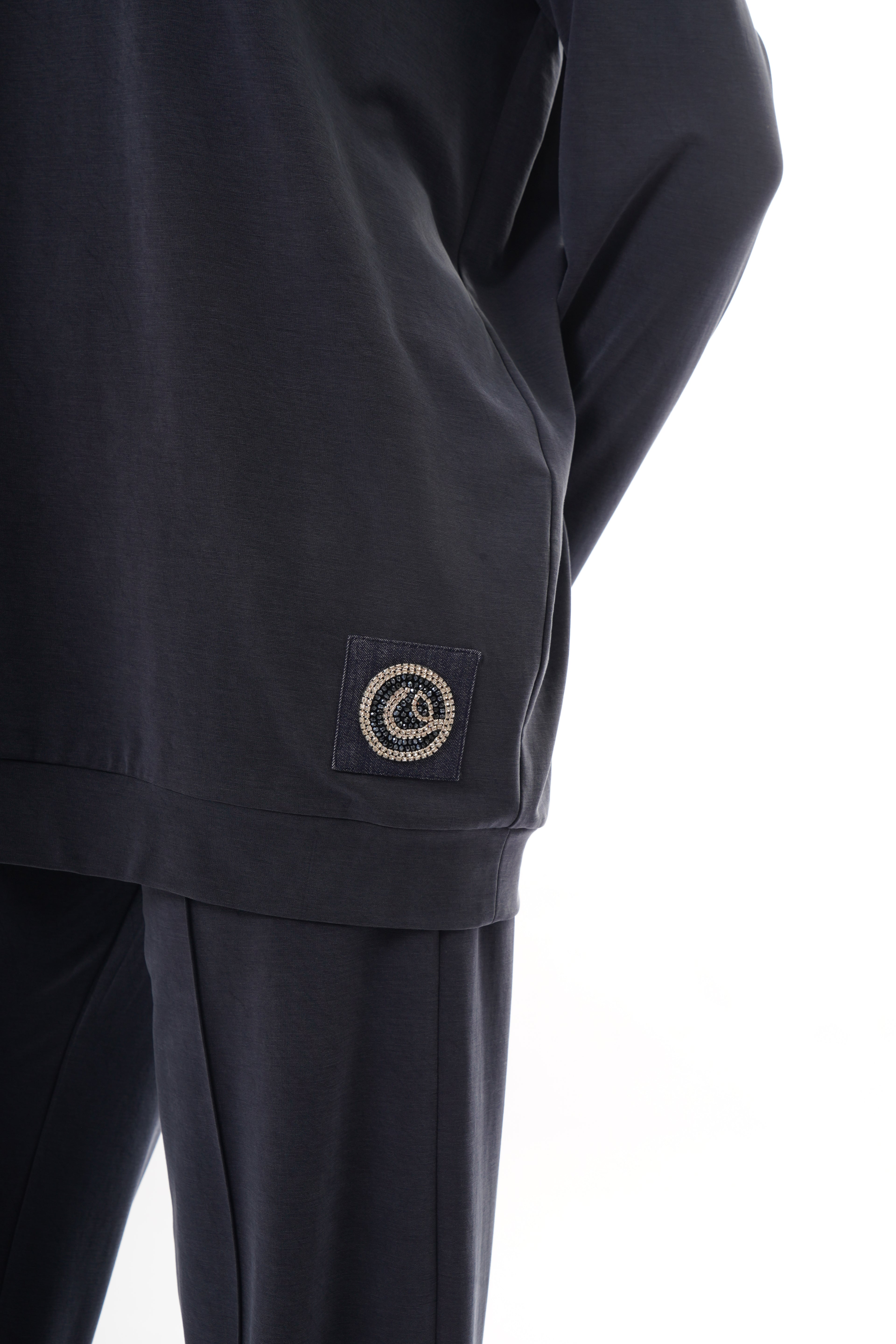 LOGO İŞLEMELİ SWEATSHIRT