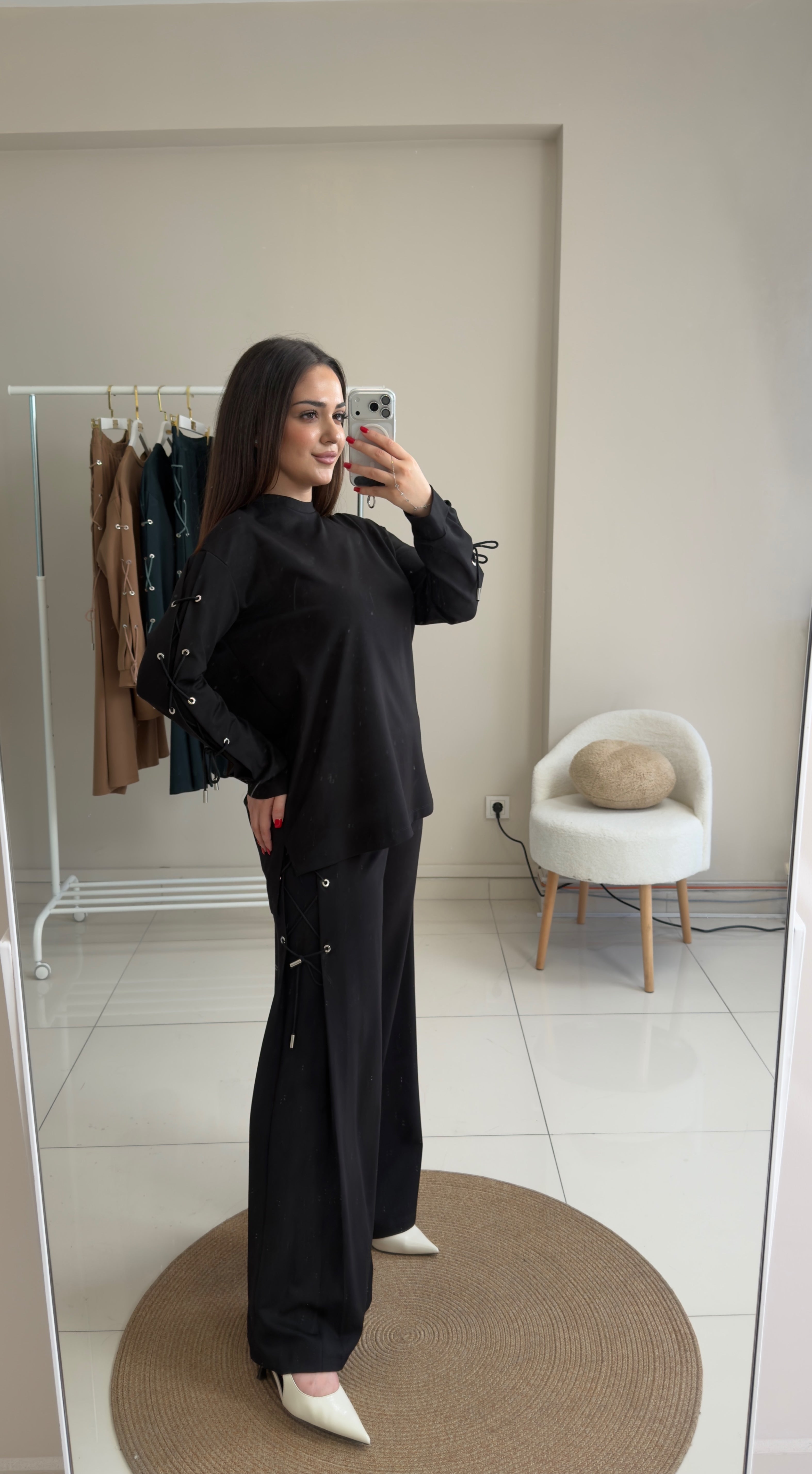 KUŞ GÖZÜ DETAYLI LUNA TAKIM
